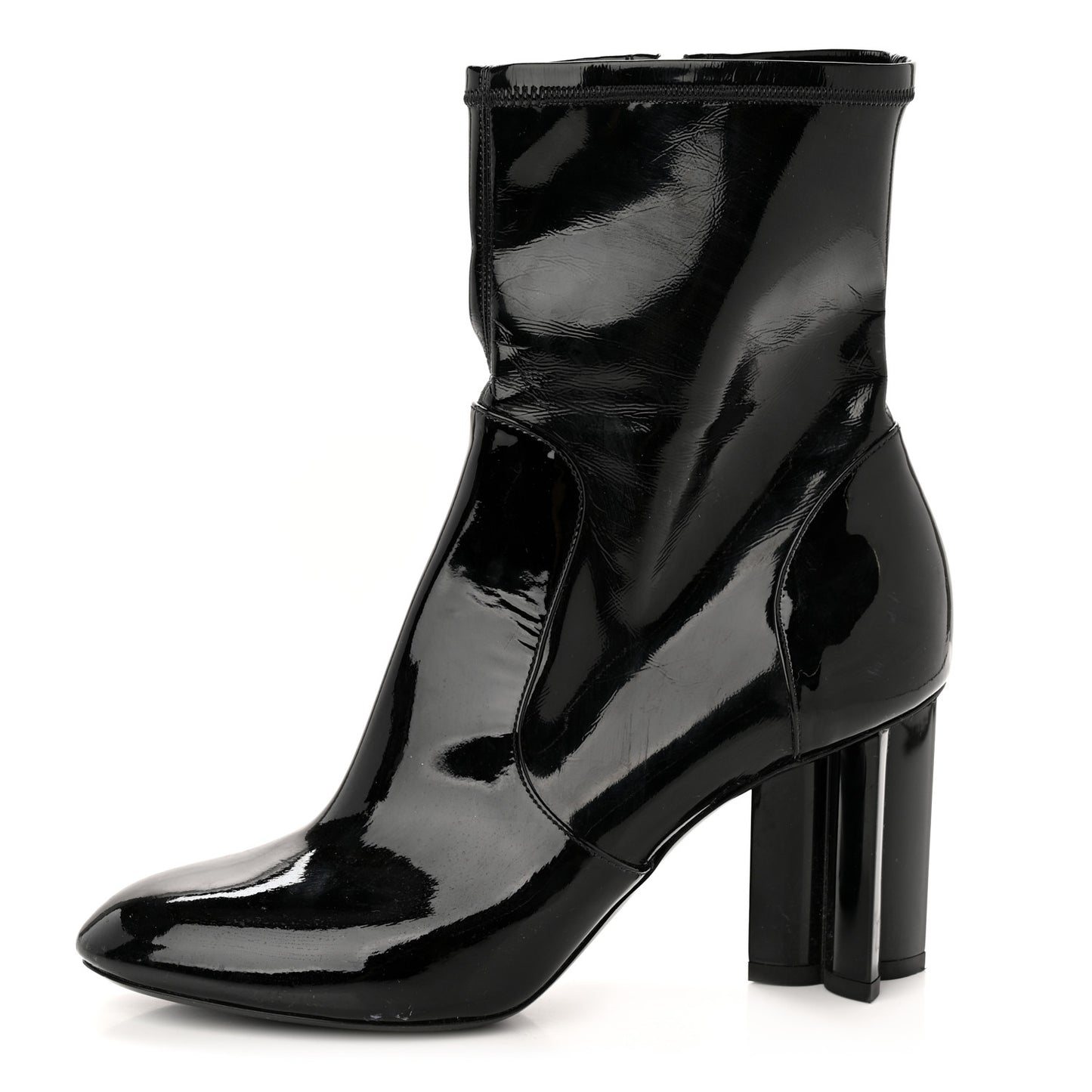 Patent Uniformes Silhouette Ankle Boots 39 Black