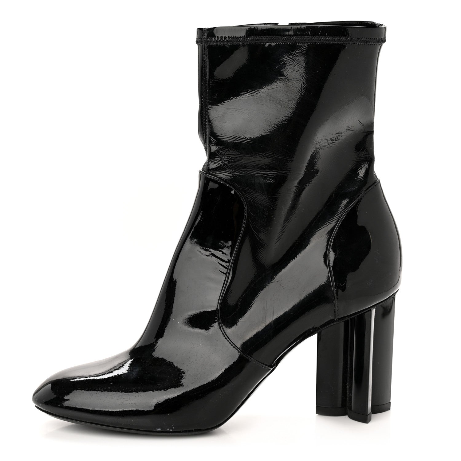 Louis Vuitton Patent Uniformes Silhouette Ankle Boots 39 Black 1 of 10