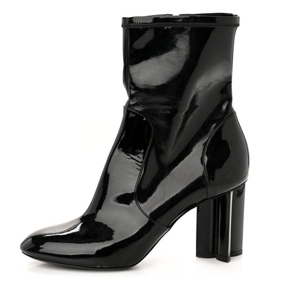 Louis Vuitton Patent Uniformes Silhouette Ankle Boots 39 Black 1 of 10