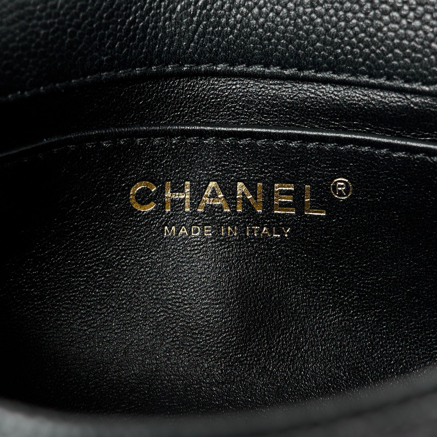 Caviar Quilted Mini Sweetheart Rectangular Flap Black