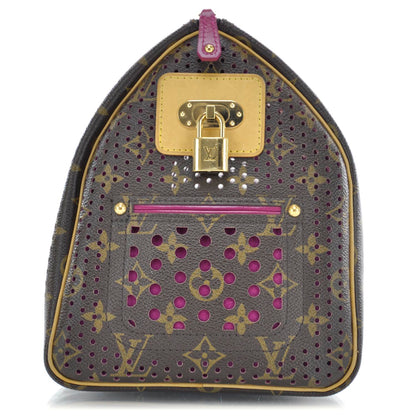 Louis Vuitton Monogram Perforated Speedy 30 Fuchsia 4 of 9