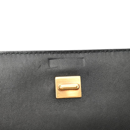 Givenchy Calfskin Python Embossed Medium Whip Top Handle Crossbody Black White 9 of 9