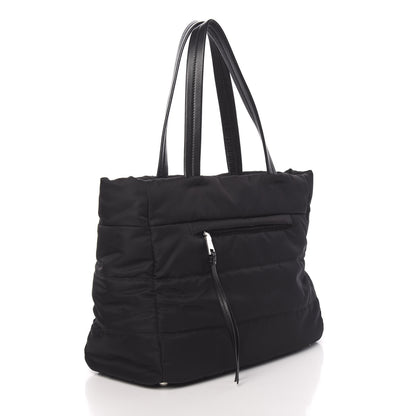 Prada Tessuto Nylon Bomber Tote Black 3 of 10