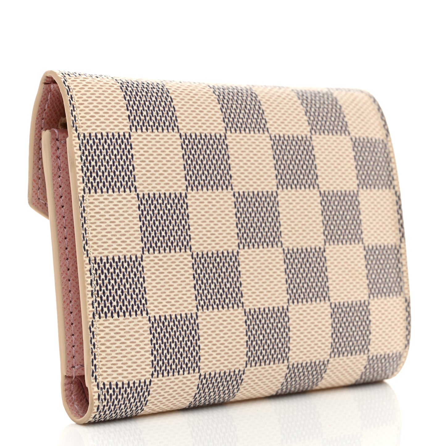 Damier Azur Victorine Wallet Rose Ballerine