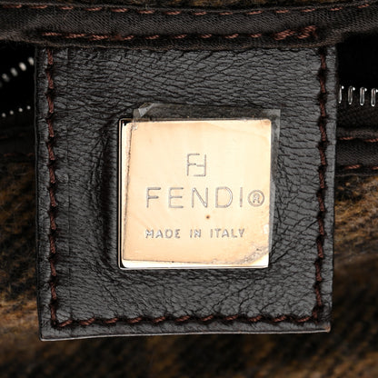 Fendi Wool Zucca Mama Baguette Tobacco 6 of 10