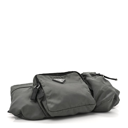 Prada Tessuto Nylon Multipocket Belt Bag Grey 4 of 10