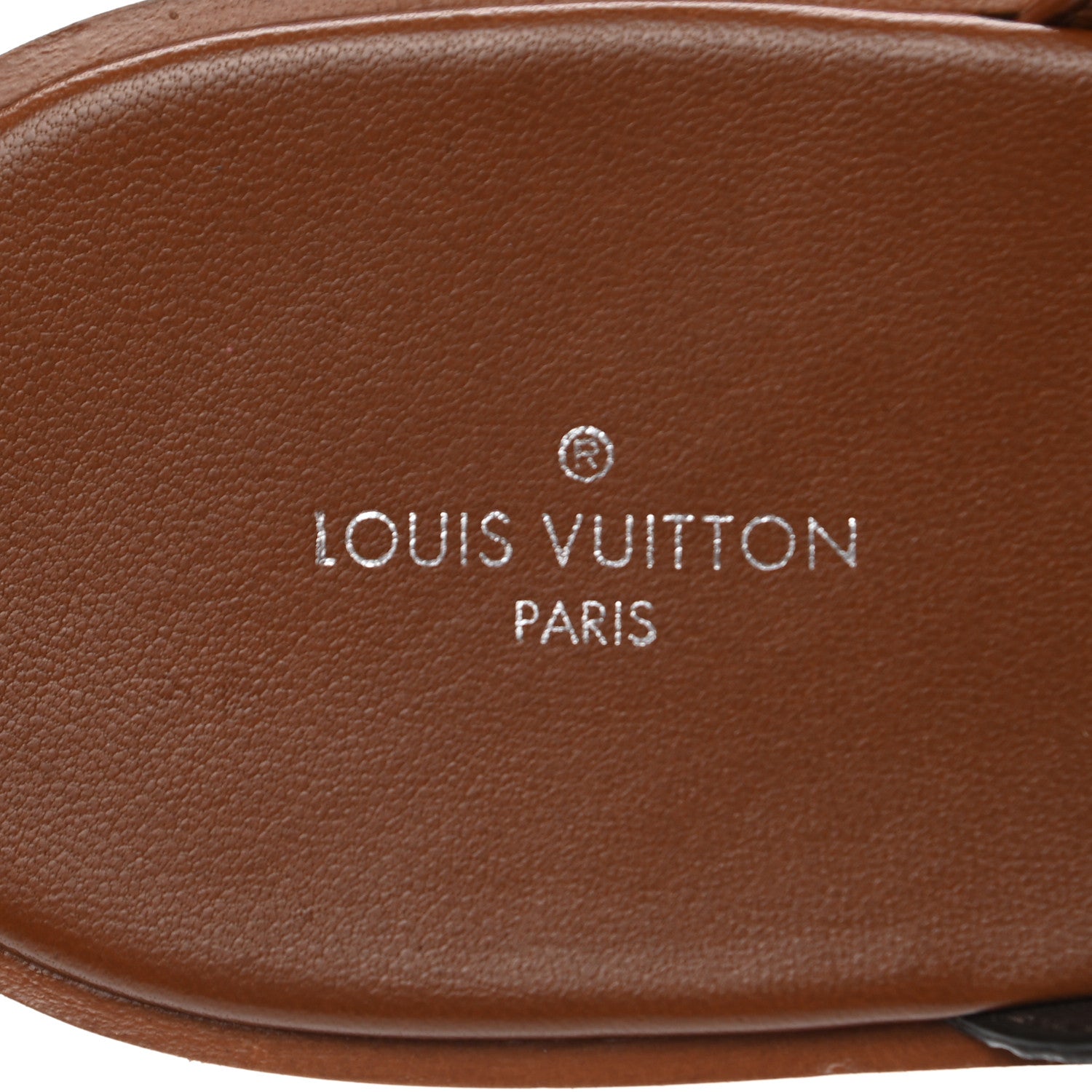 Louis Vuitton Monogram Calfskin Flat Sandals 39 Cognac 6 of 8