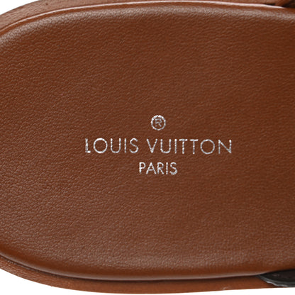 Louis Vuitton Monogram Calfskin Flat Sandals 39 Cognac 6 of 8