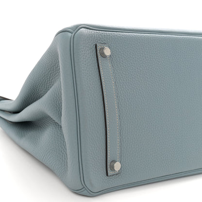 Hermes Togo Birkin 35 Bleu Lin 9 of 15
