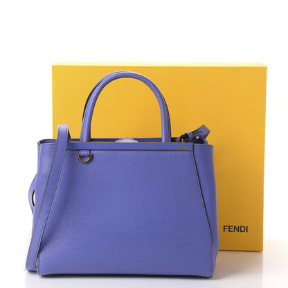 Fendi Vitello Elite Petite 2Jours Tote Viola Cassis 9 of 10