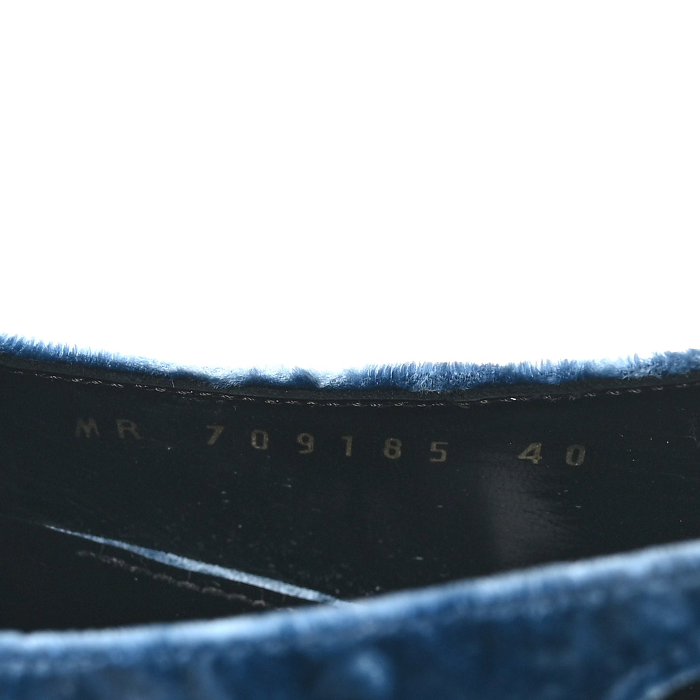 Velluto Mastrop Tom 90 Dream Slingback Pumps 40 Denim