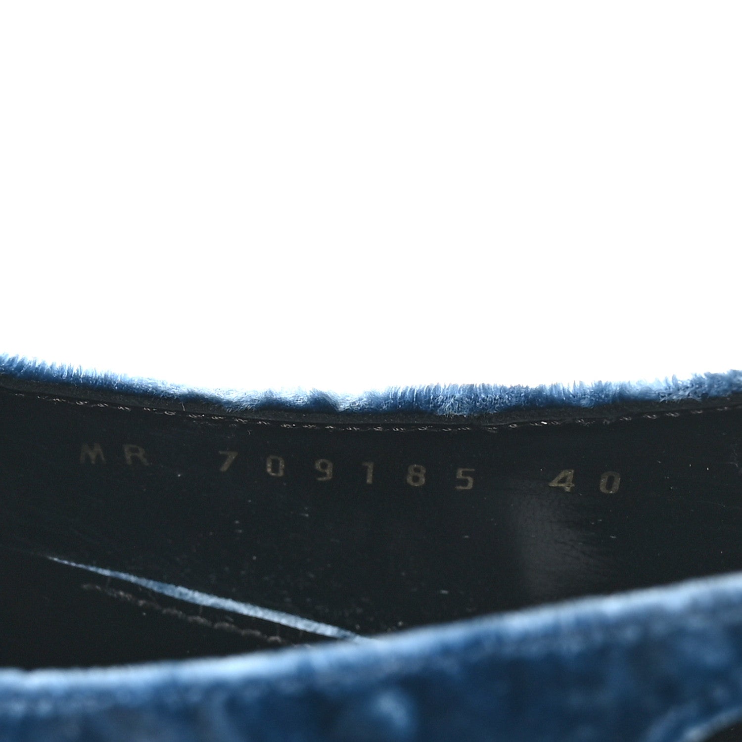 Saint Laurent Velluto Mastrop Tom 90 Dream Slingback Pumps 40 Denim 9 of 10