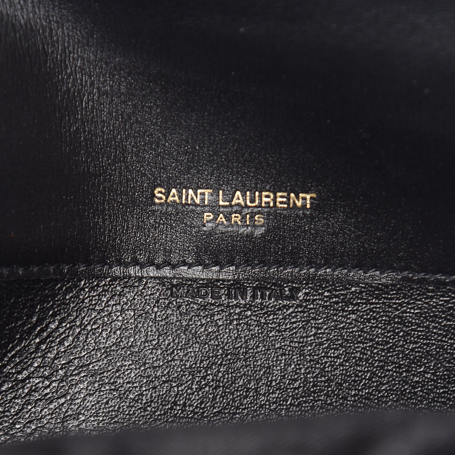 Saint Laurent Smooth Calfskin Monogram Sulpice Clutch Black 7 of 7