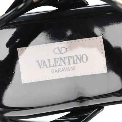Valentino Garavani PVC Jelly Rockstud Caged Sandals 39 Black 7 of 8