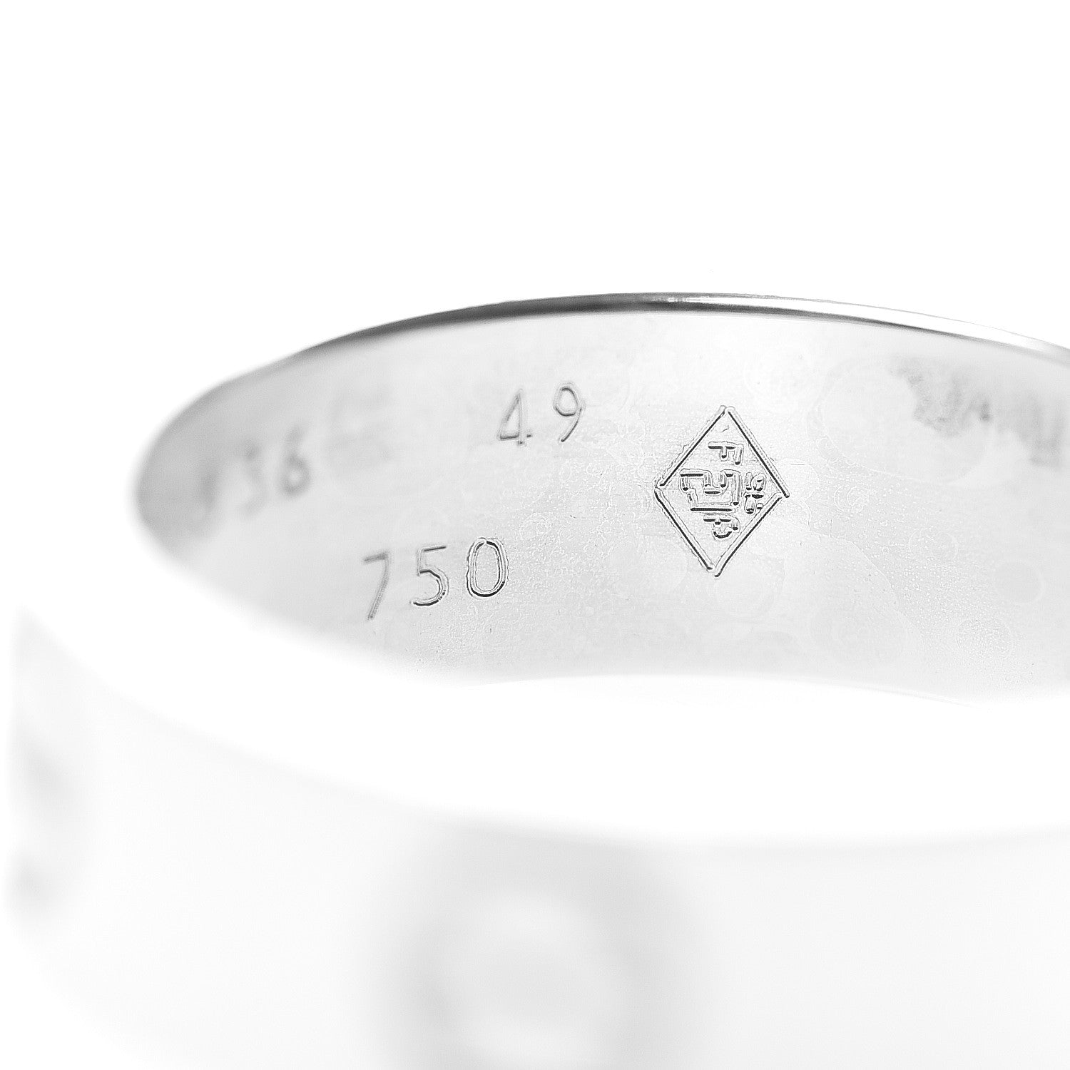 Cartier 18K White Gold 5.5mm LOVE Ring 49 4.75 4 of 4