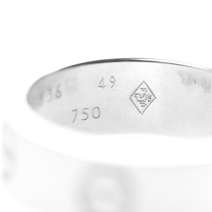 Cartier 18K White Gold 5.5mm LOVE Ring 49 4.75 4 of 4