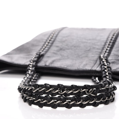 Chanel Deerskin Luxe Ligne North South Tote Black 11 of 15