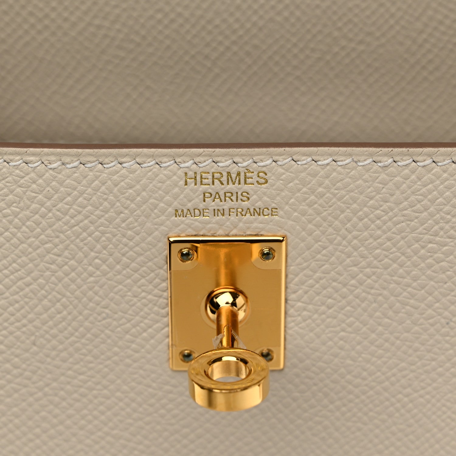 Hermes Epsom Kelly Sellier 25 Craie 6 of 11