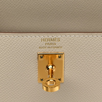 Hermes Epsom Kelly Sellier 25 Craie 6 of 11