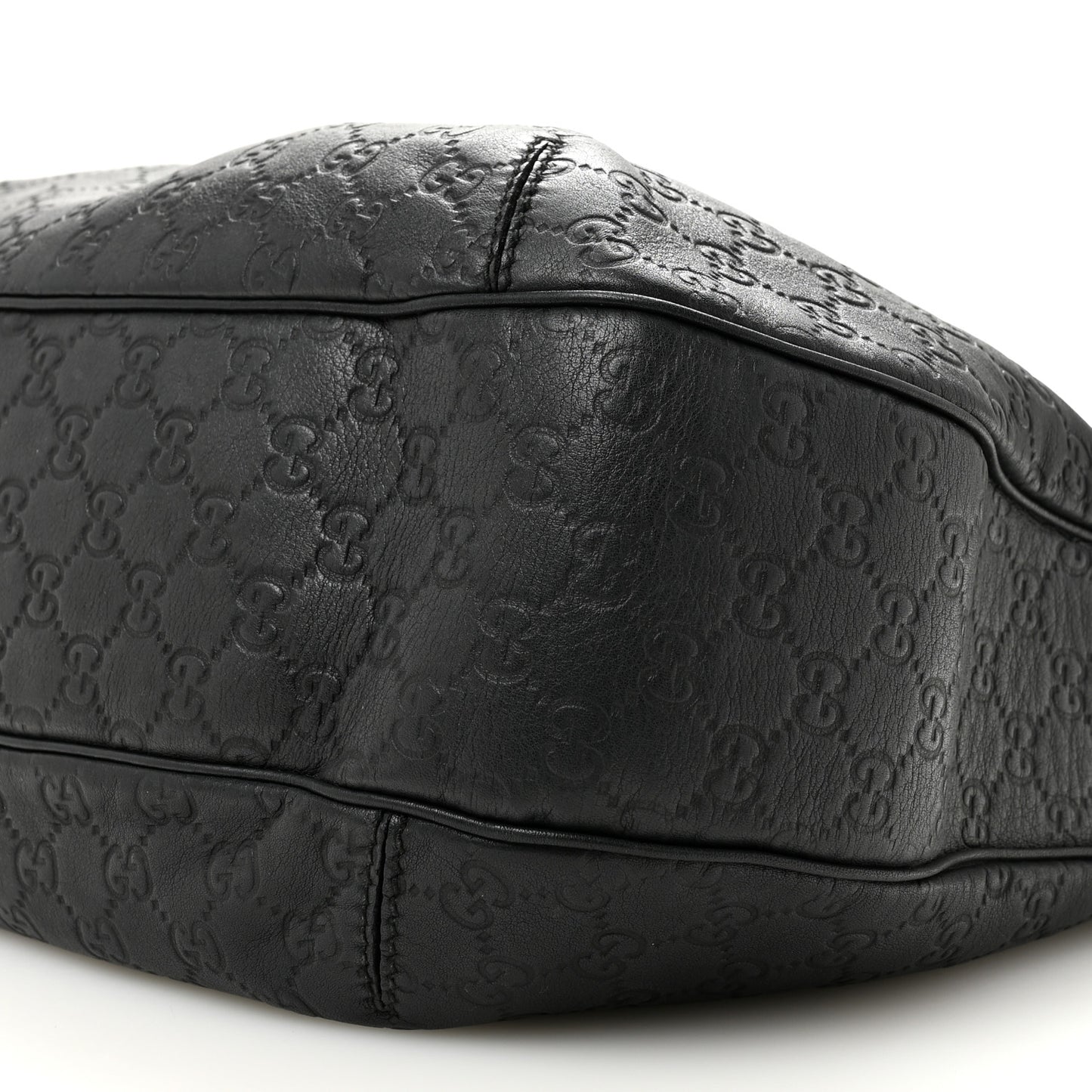 Guccissima Large New Ladies Web Hobo Black