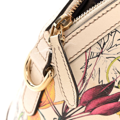 Gucci Canvas Flora Infinity Medium Nice Top Handle Dome Bag White 12 of 22