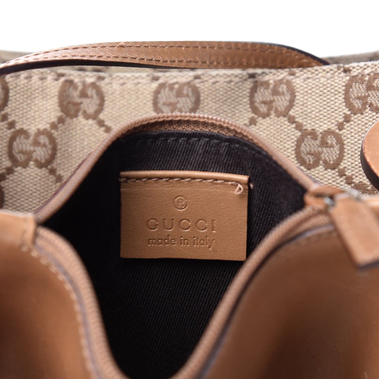 Gucci Monogram Calfskin Tote Brown 8 of 10