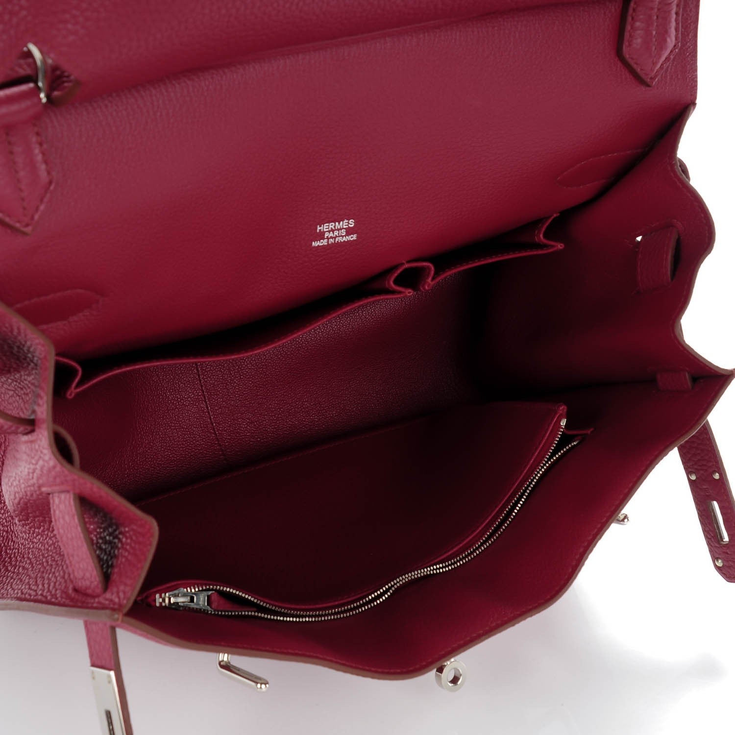 Hermes Taurillon Clemence Jypsiere 34 Rubis 11 of 13