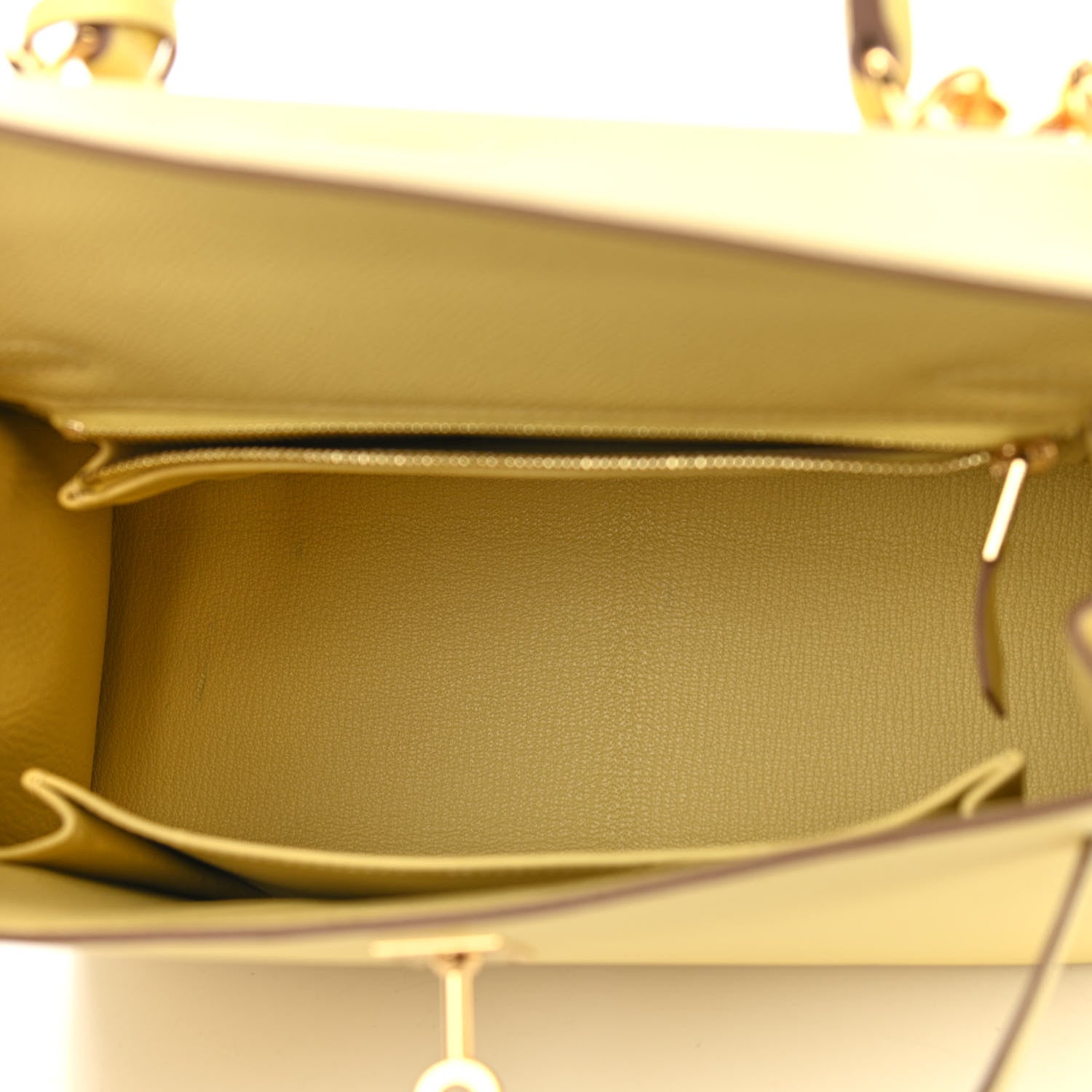 Hermes Epsom Kelly Sellier 25 Jaune Poussin 5 of 11