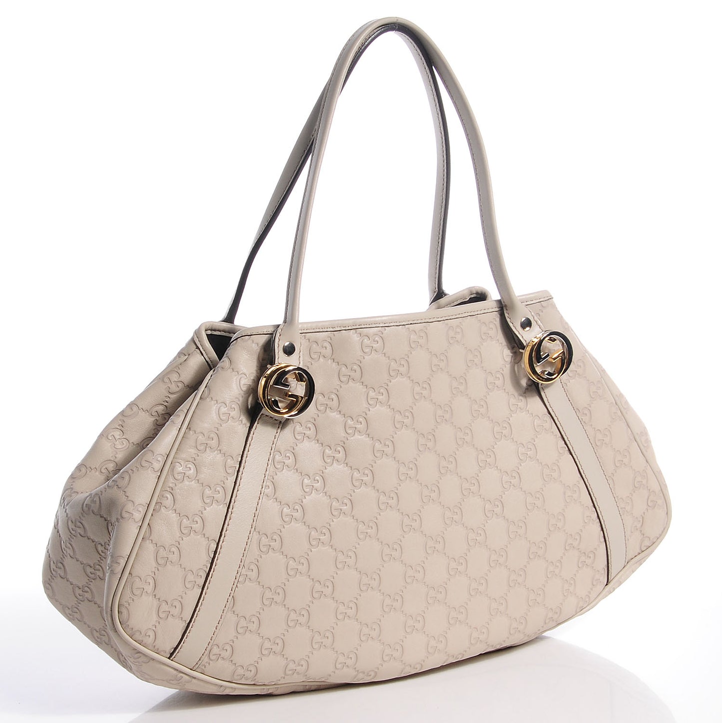 Guccissima Twins Medium Shoulder Bag Off White