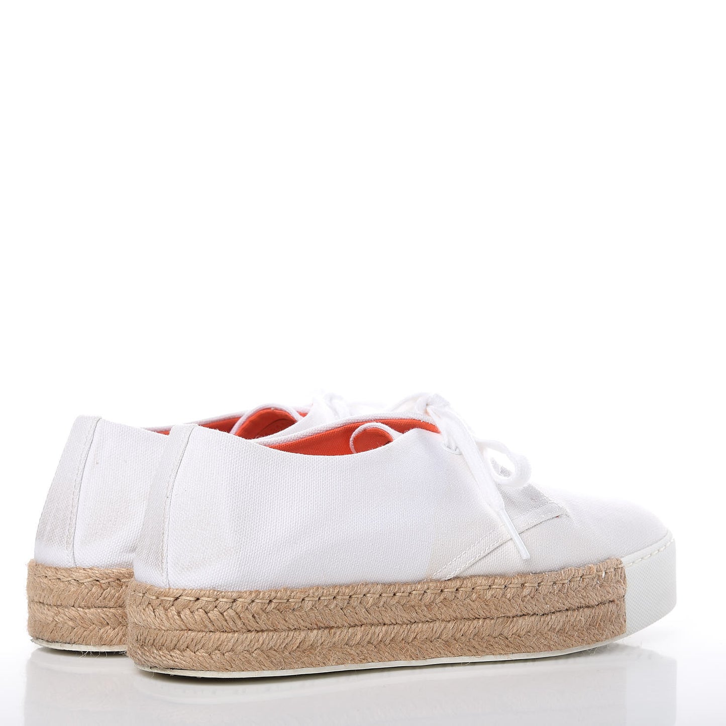 Cotton Canvas Rosa Sneakers 37 White