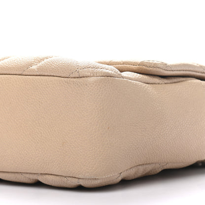 Chanel Caviar Quilted Jumbo Easy Flap Beige 9 of 10