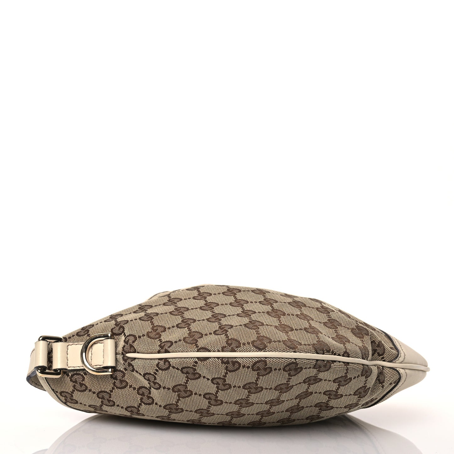 Monogram Medium New Britt Half Moon Hobo White