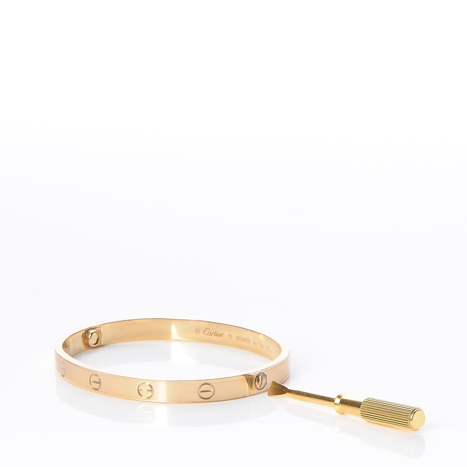 Cartier 18K Yellow Gold LOVE Bracelet 18 9 of 10