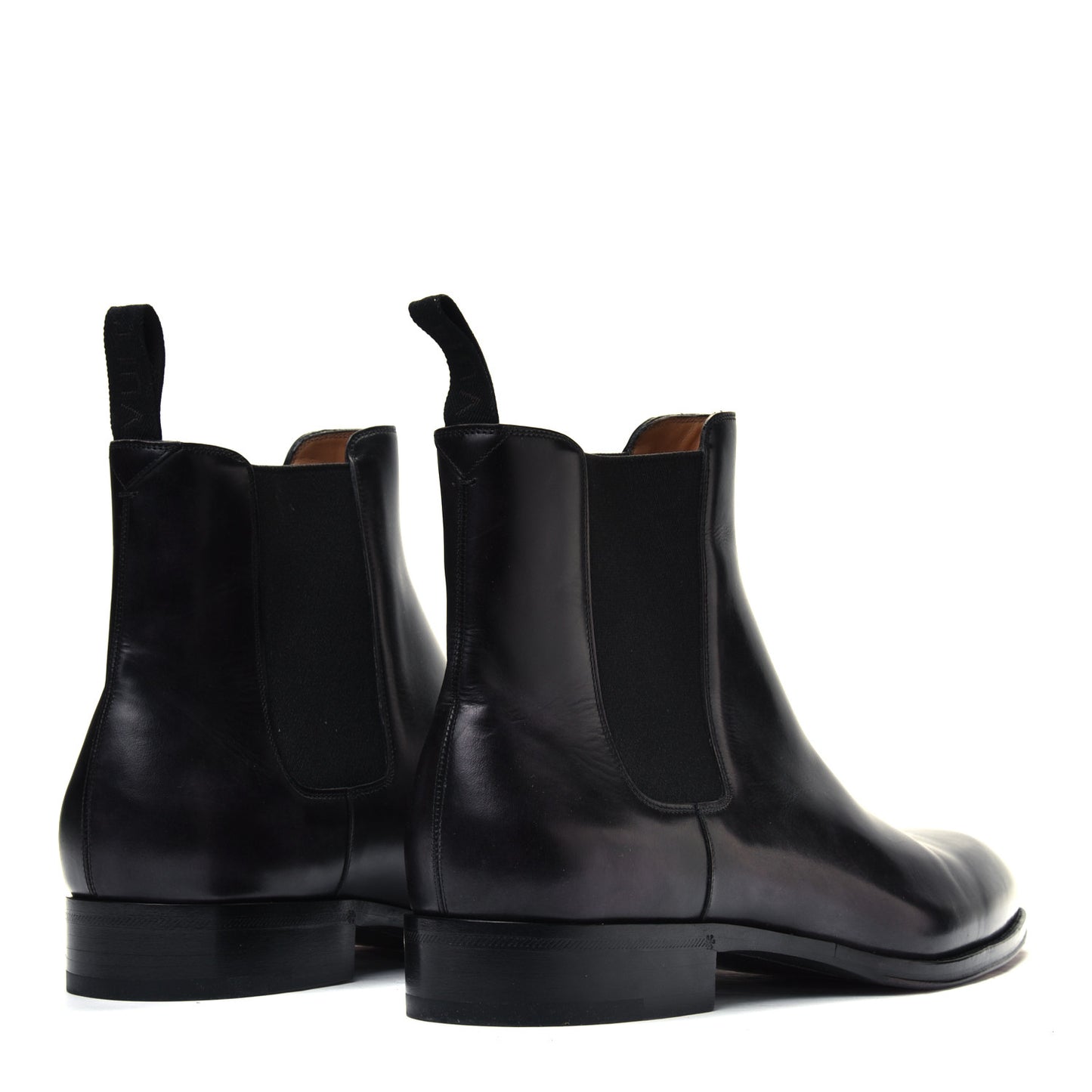 Hand Waxed Calfskin Mens LV Vendome Chelsea Boots 10 Black