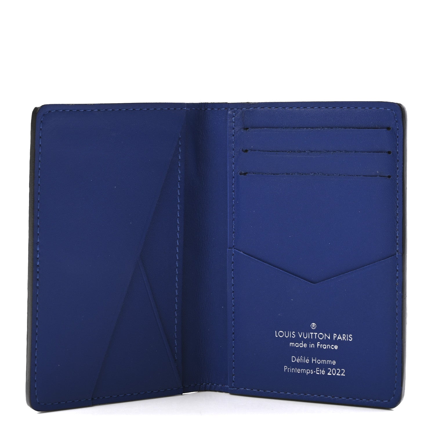 Louis Vuitton Taurillon Illusion Pocket Organizer Bleu Rose 5 of 14