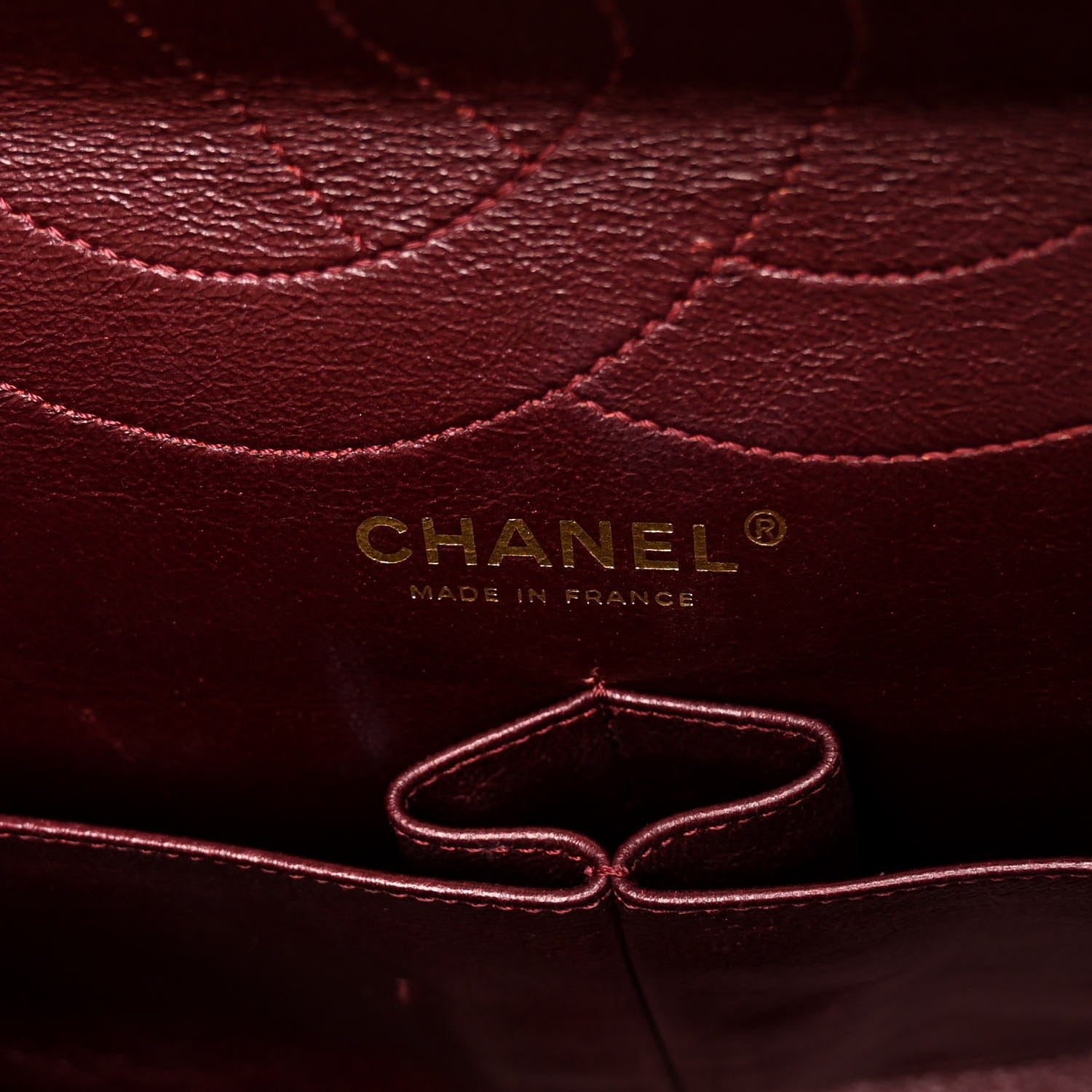 Chanel Metallic Aged Calfskin Quilted 2.55 Reissue 227 Flap Dark Red 6 of 12