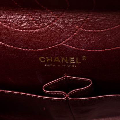 Chanel Metallic Aged Calfskin Quilted 2.55 Reissue 227 Flap Dark Red 6 of 12