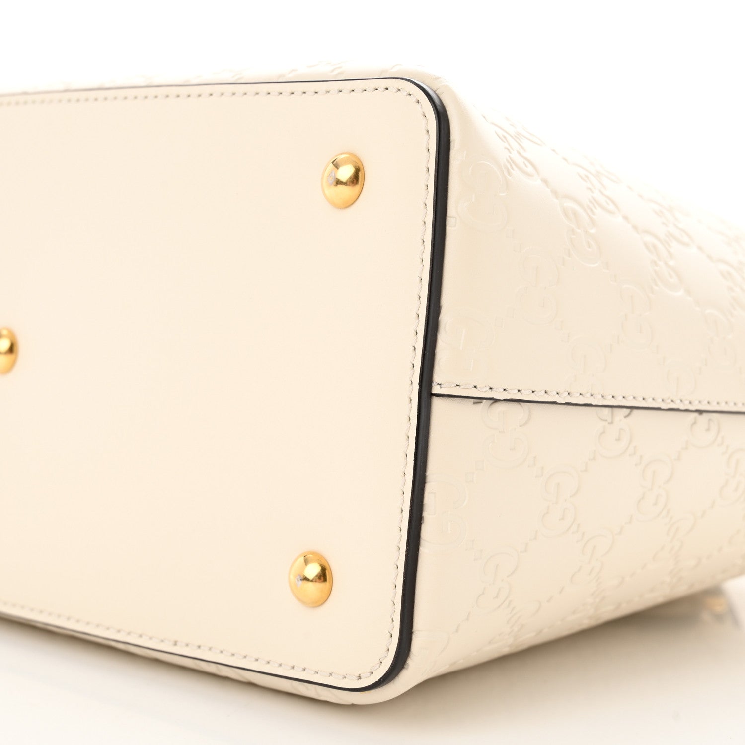Gucci Guccissima Linea A Foldover Tote Off White 10 of 10