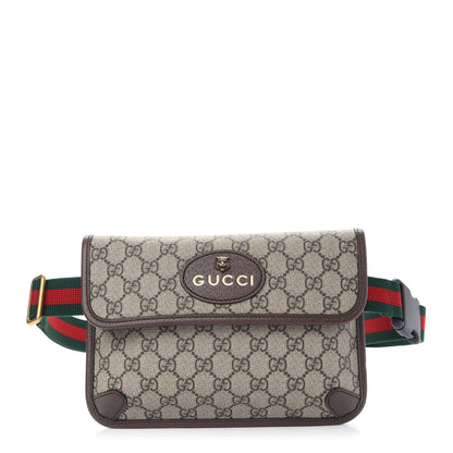 Gucci GG Supreme Monogram Neo Vintage Web Belt Bag Brown 1 of 9