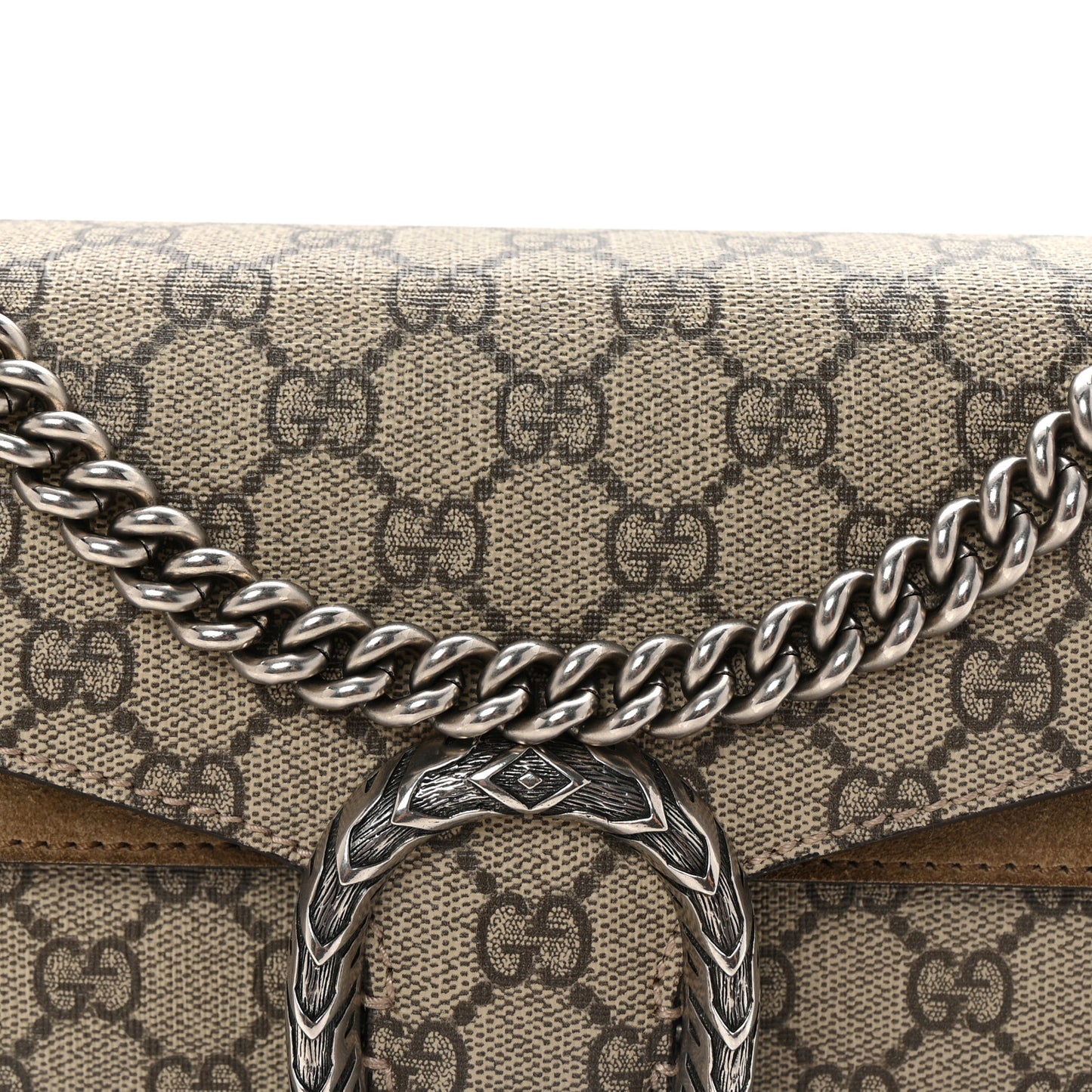 GG Supreme Monogram Small Dionysus Shoulder Bag Taupe