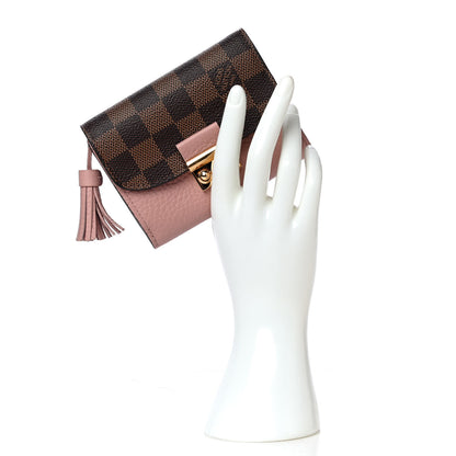 Louis Vuitton Damier Ebene Croisette Compact Wallet Magnolia 3 of 13