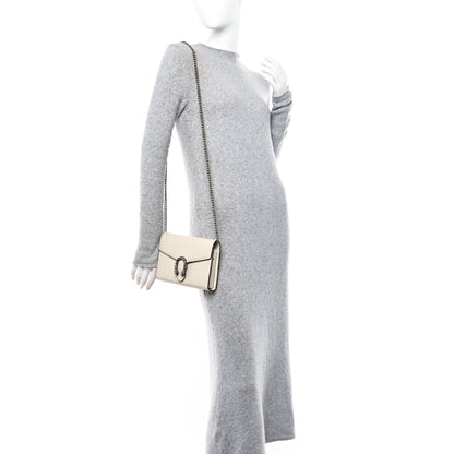 Gucci Dollar Calfskin Mini Dionysus Chain Wallet Mystic White 2 of 13