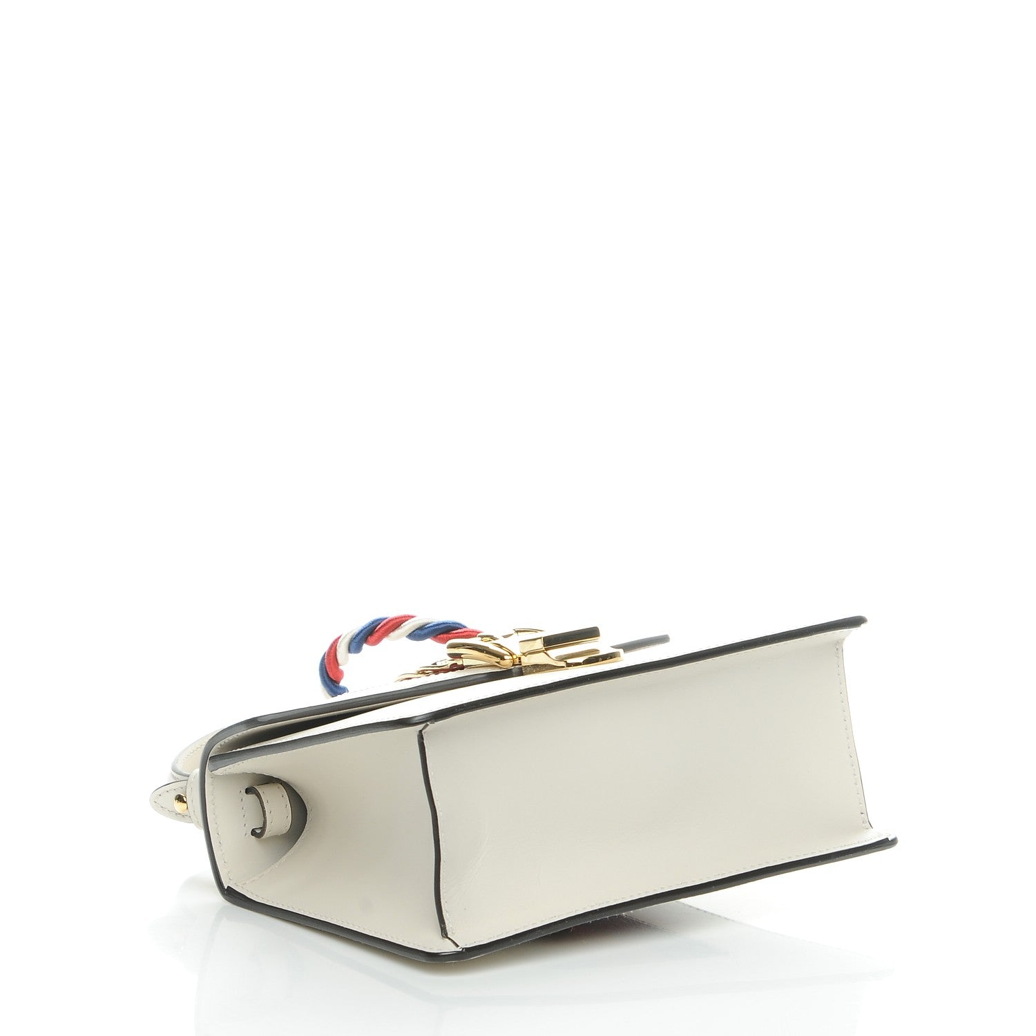 Gucci Calfskin Mini Sylvie Top Handle Bag White 4 of 7