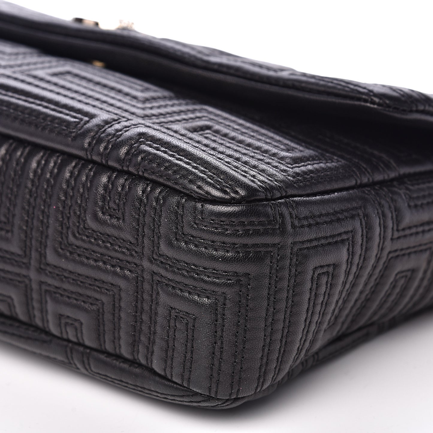 Nappa Quilted Shoulder Bag Black
