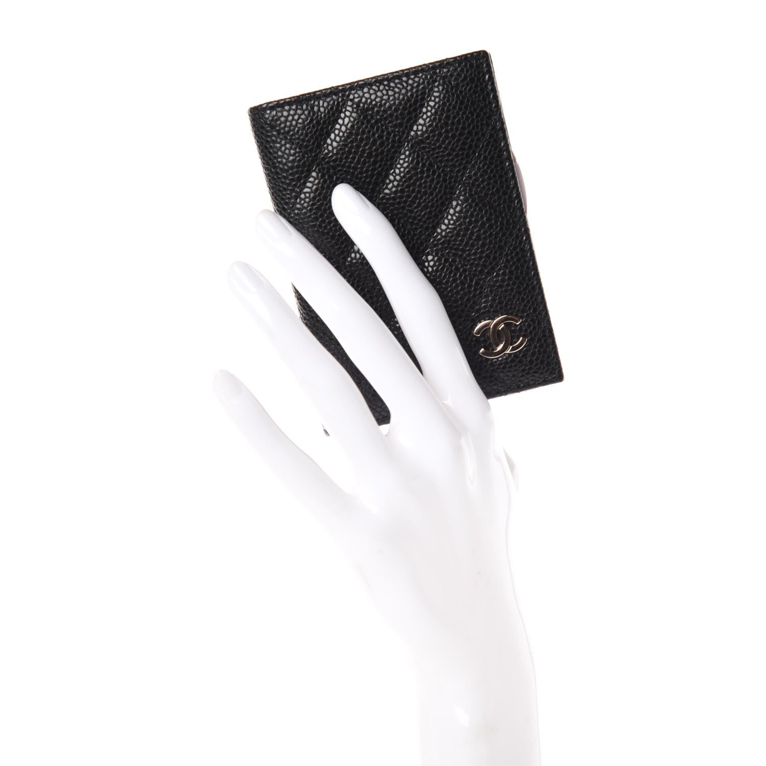 Chanel Caviar Quilted Card Holder Wallet Black 2 of 8