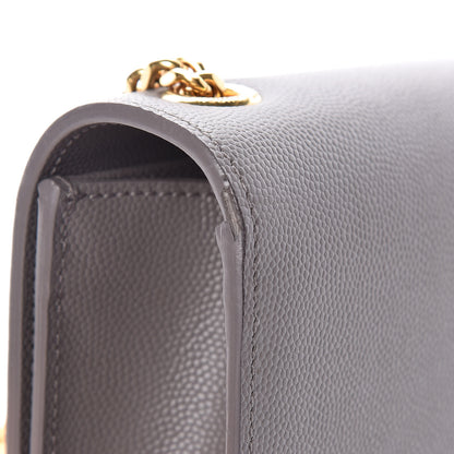 Saint Laurent Grain De Poudre Small Monogram Kate Satchel Fog 12 of 15
