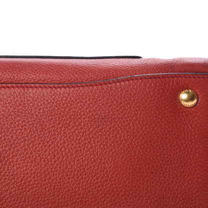 Prada Vitello Daino Shopping Tote Rosso 10 of 12