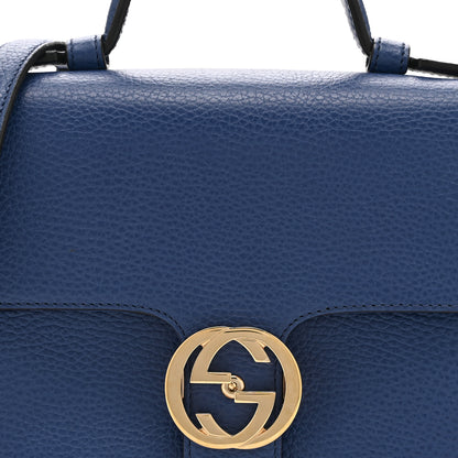 Gucci Dollar Calfskin Interlocking G Top Handle Shoulder Bag Caspian 9 of 11