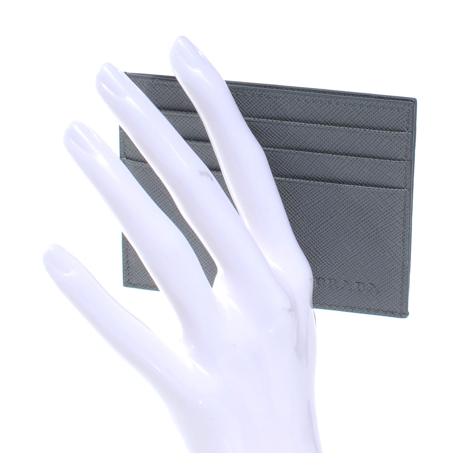 Saffiano Metal Card Case Argilla