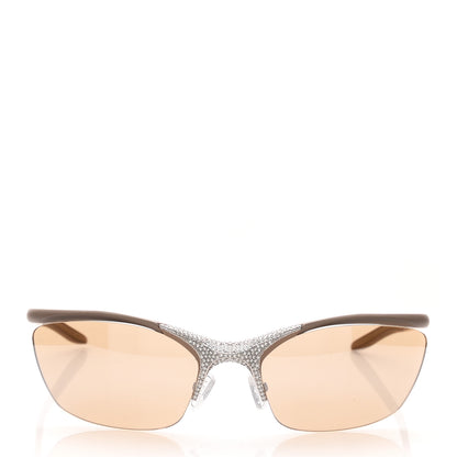 Fendi Acetate Matte Crystal 62MM Cat Eye FE40176U Sunglasses Light Brown 2 of 7